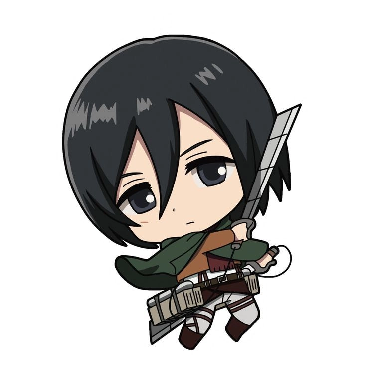 Mikasa chibi nhỏ nhắn nhưng vẫn mang khí chất
