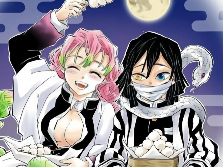 Demon Mitsuri x Obanai giữa trận chiến tàn khốc