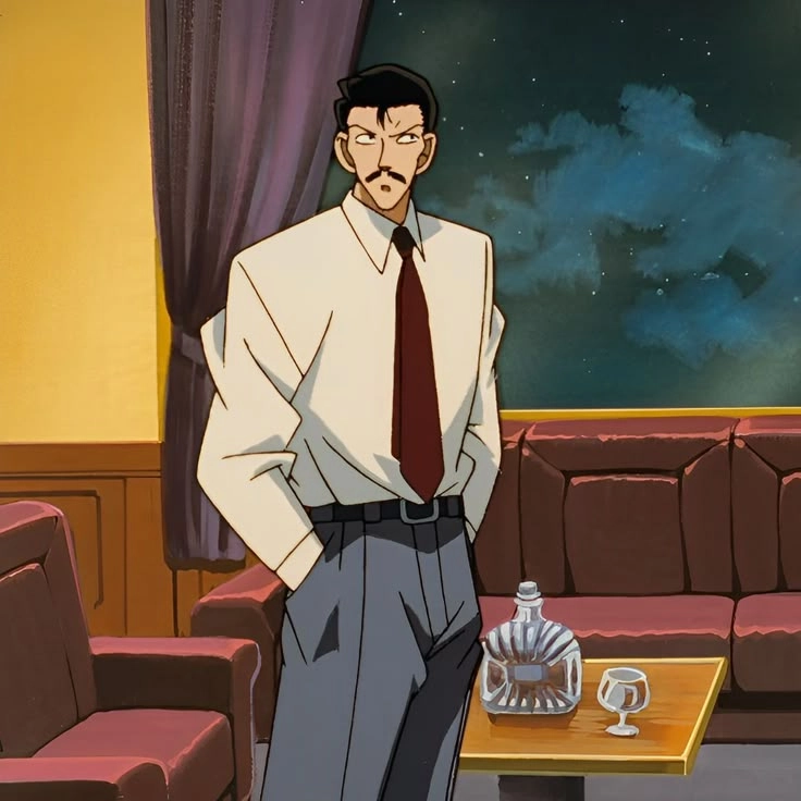 Kogoro Mori meme lan truyền vì biểu cảm quá đặc biệt