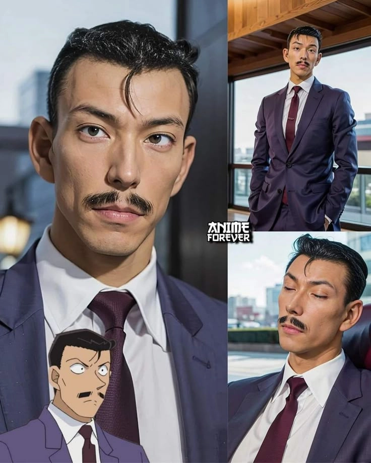 Kogoro Mori cosplay tái hiện nét hài hước và cứng cỏi