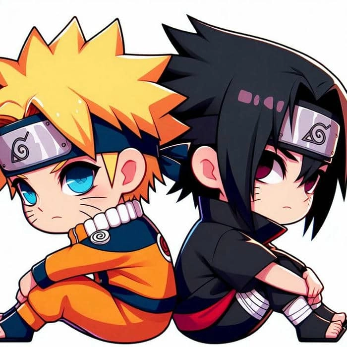 Uzumaki Naruto chibi hình ảnh thu nhỏ cực đáng yêu