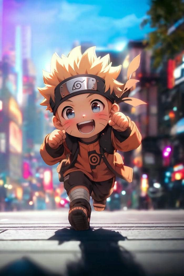 Bộ ảnh naruto cửu vĩ chibi độc đáo và thú vị