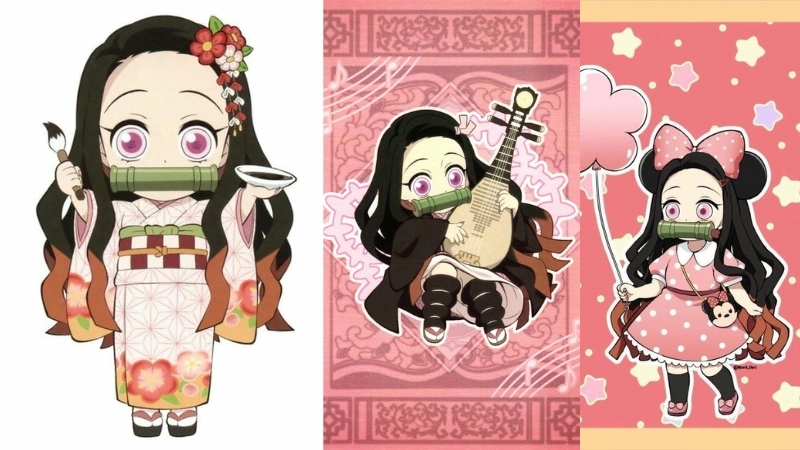  Ngắm nhìn loạt ảnh Nezuko chibi cute đáng yêu hết nấc 