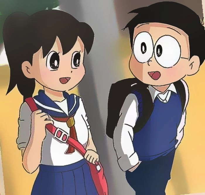 Ảnh Nobita và Shizuka lưu giữ kỷ niệm đẹp