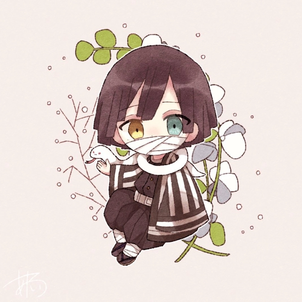 Obanai chibi phiên bản nhỏ nhắn siêu dễ thương