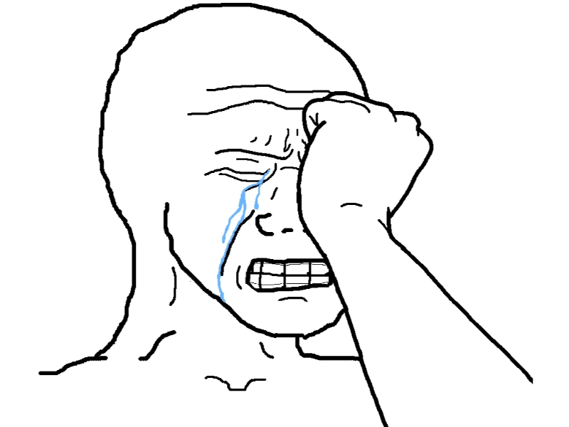 Khóc hết nước mắt cùng meme ôm mặt khóc