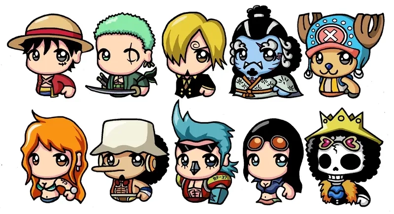 Bộ sưu tập png one piece chibi cực chất