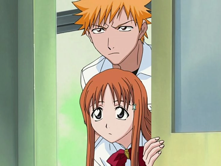 Orihime and Ichigo bên nhau giữa những trận chiến