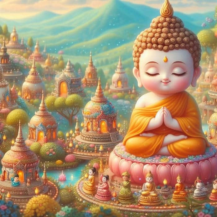 Hướng dẫn vẽ phật chibi đơn giản nhanh