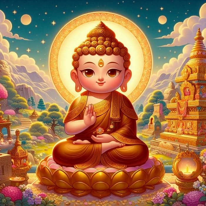 Học cách vẽ tranh phật chibi cực dễ