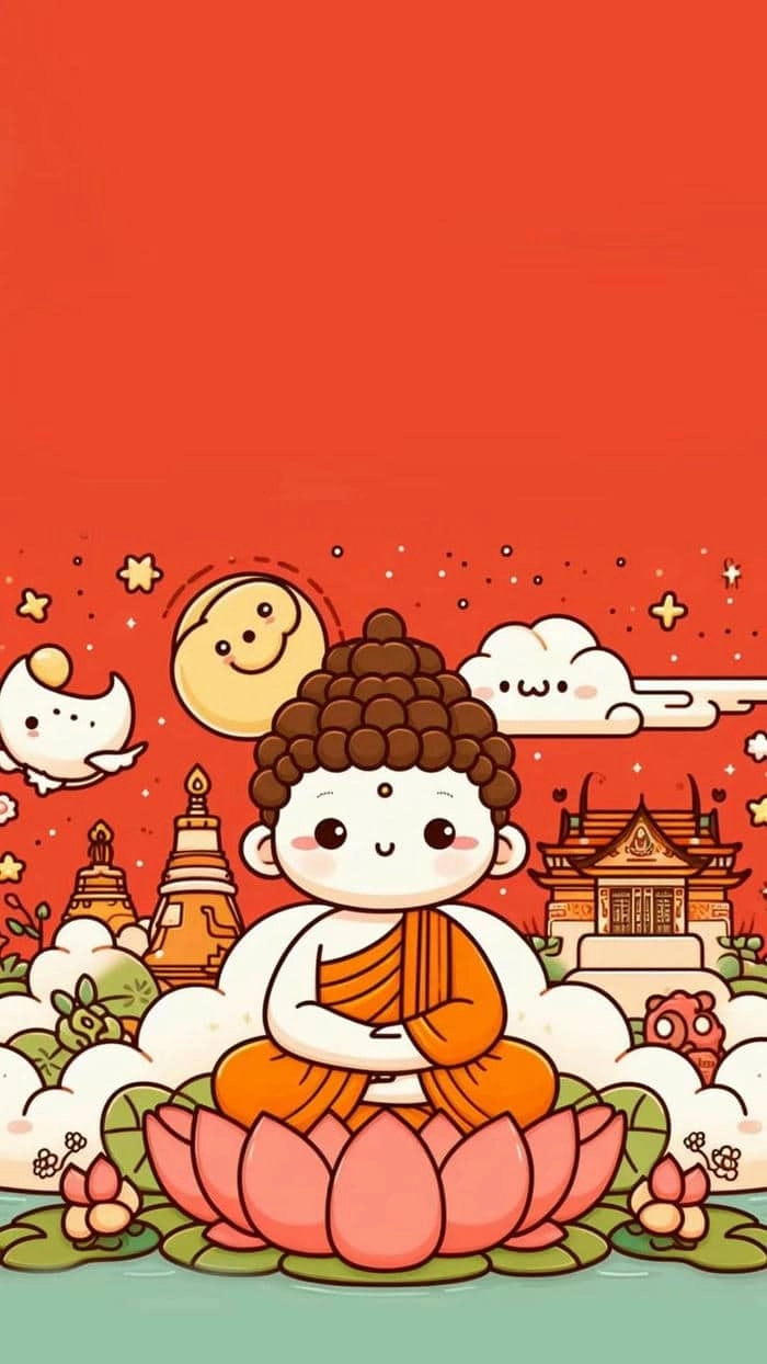 Mẫu tượng phật gốm chibi thủ công tinh xảo