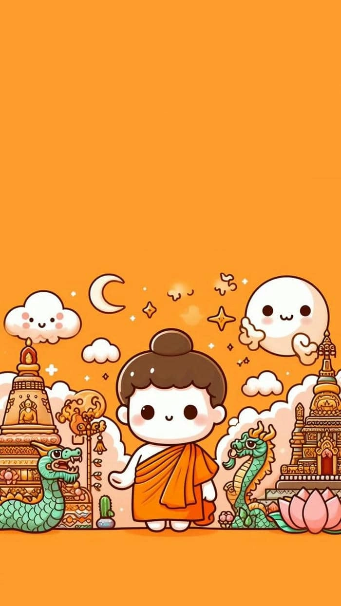 Hướng dẫn vẽ hình phật chibi từng bước