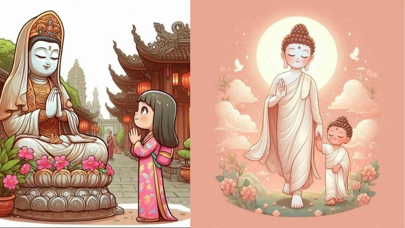  Ảnh Phật chibi đẹp nhẹ nhàng mang năng lượng tích cực 