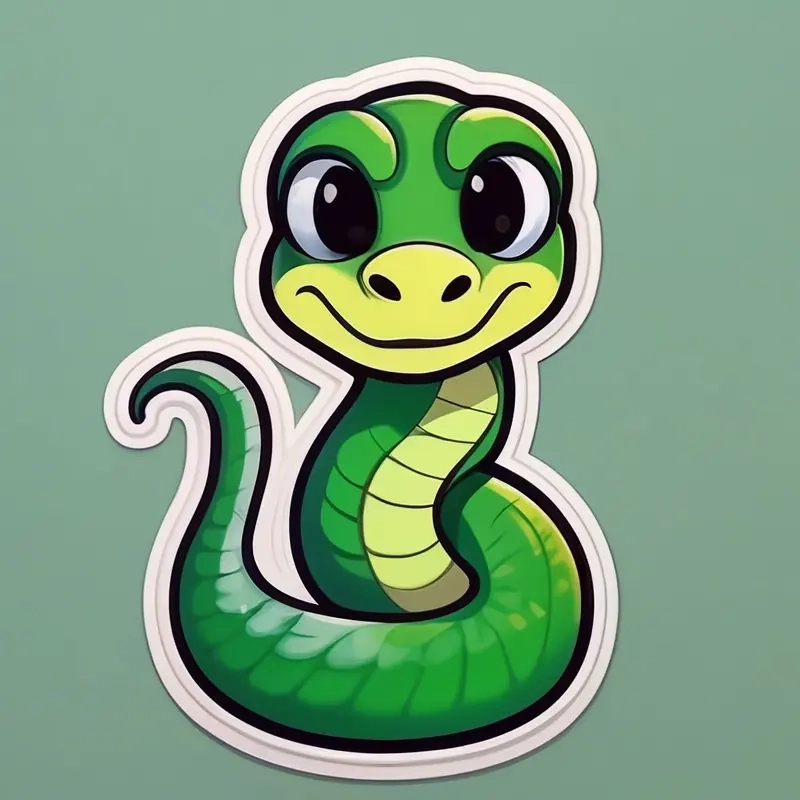 Học ngay vẽ con rắn chibi cực đơn giản