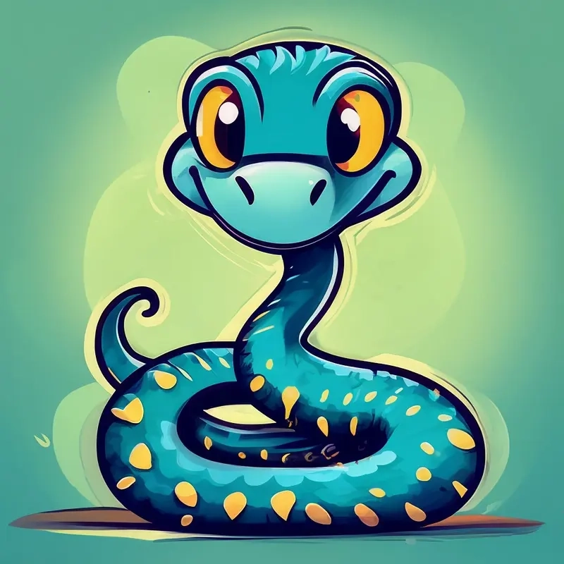 Thử ngay cách vẽ rắn chibi siêu đơn giản