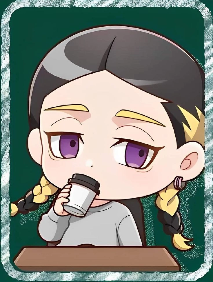 Ảnh Haitani Ran chibi với nét vẽ mềm mại