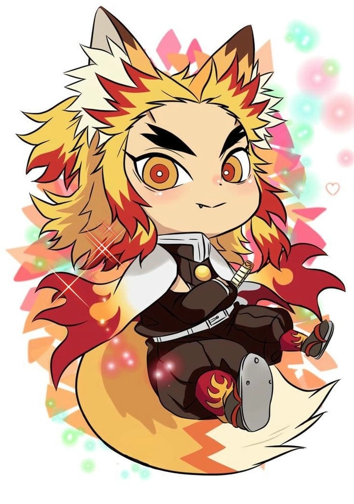 Tải file png rengoku chibi cute nền trong suốt