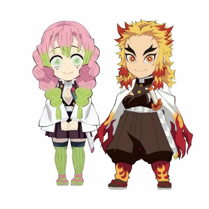 Ảnh chân dung nhỏ gọn rengoku chibi head