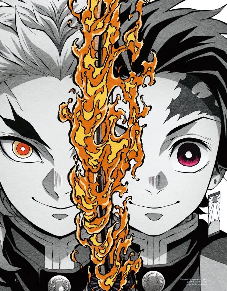 Tanjirou x Rengoku mối quan hệ thiêng liêng lay động lòng người