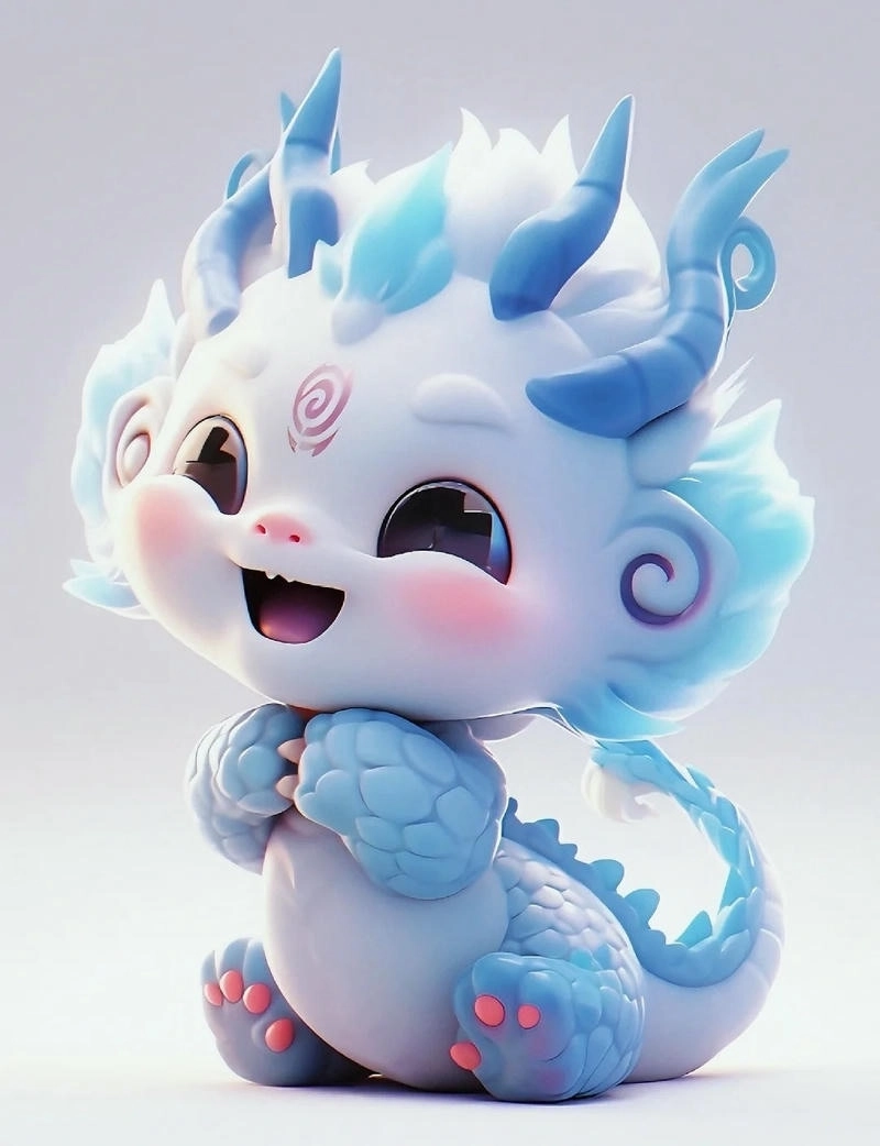 Ngắm nhìn hình ảnh con rồng chibi siêu cute