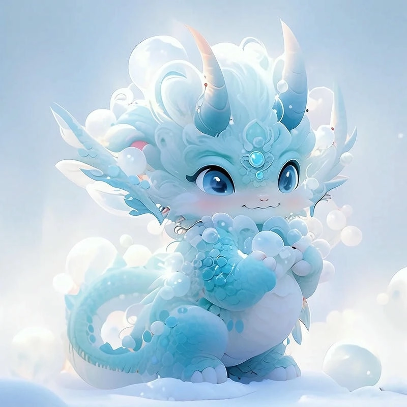 Tải ngay hình nền rồng chibi cute xinh xắn