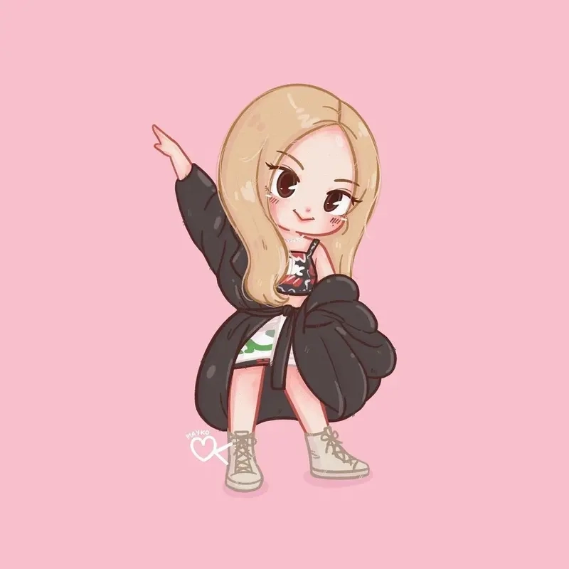 Chiêm ngưỡng chibi rosé cực cute