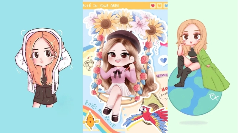  Kho hình ảnh Rose chibi cute miễn phí full HD cho fan 