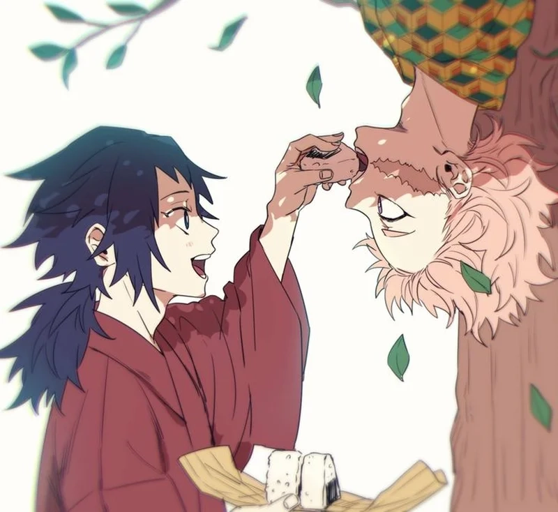 Giyuu Tomioka x Sabito ánh mắt đồng điệu