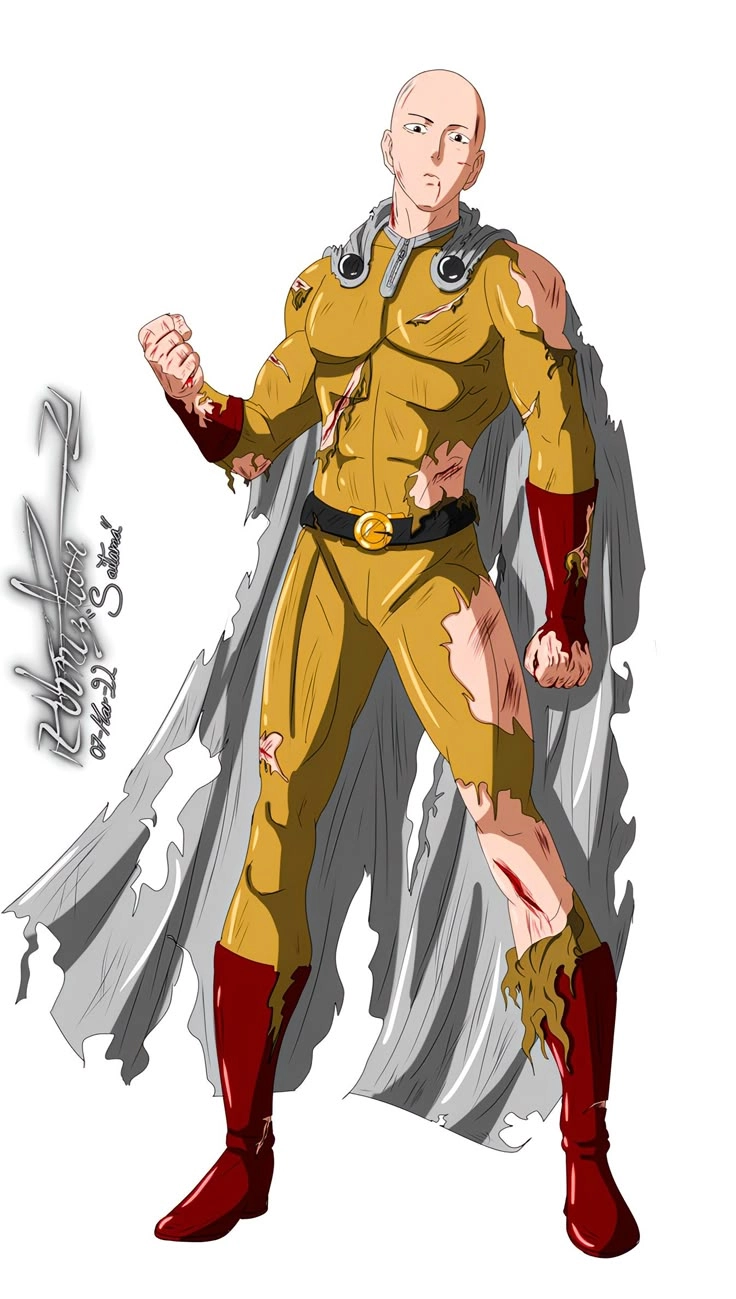 Saitama 4K lột tả rõ thần thái siêu anh hùng trọc