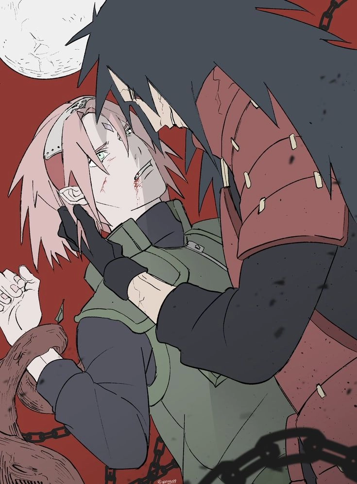 Madara Sakura tổ hợp bất ngờ trong fanart sáng tạo