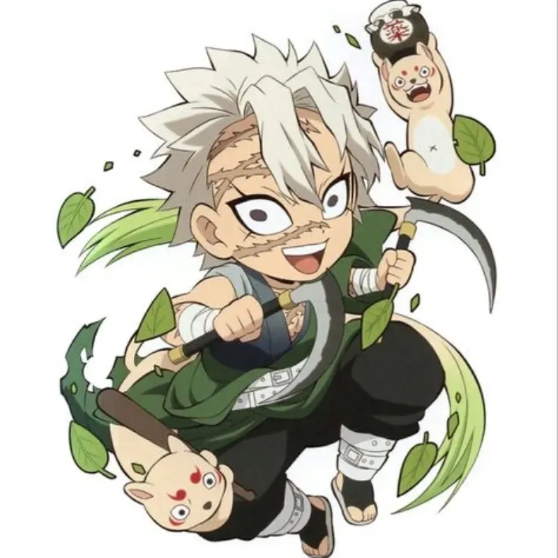 Ảnh Sanemi chibi đậm chất hoạt hình dễ thương