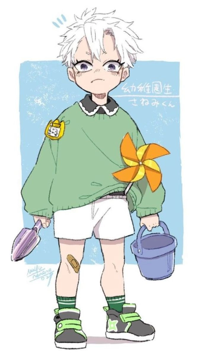 Ảnh Sanemi chibi phong cách dễ thương khiến fan thích thú