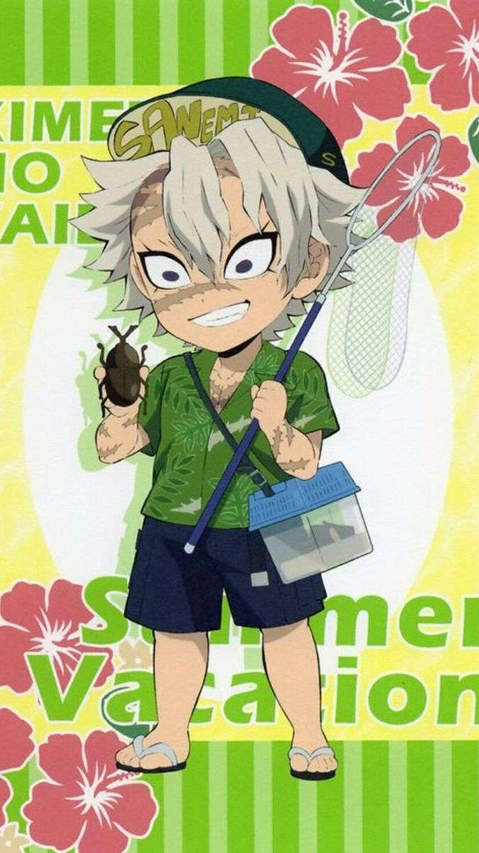 Hình Sanemi chibi khiến người xem không thể rời mắt
