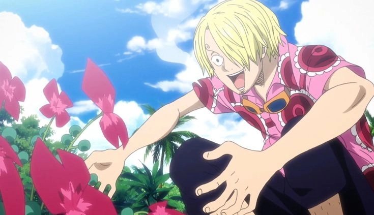Sanji cute khi đỏ mặt vì các mỹ nhân