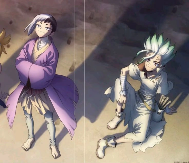 Senku x Gen truyện hấp dẫn qua từng biểu cảm