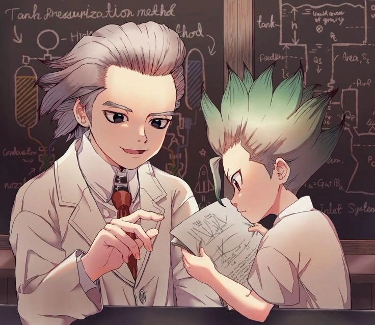 Senku x Xeno trận đấu trí cân não từng bước