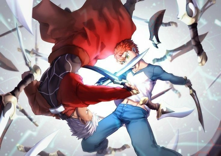 Shirou Emiya Archer bản sao tương lai chống lại chính quá khứ
