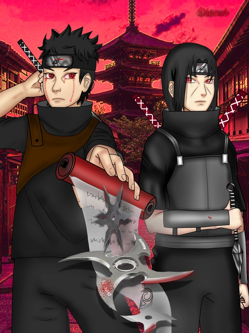 Khoảnh khắc xúc động giữa Itachi và Shisui