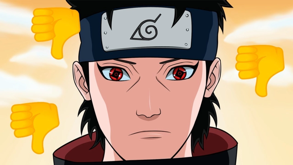 Cận cảnh đôi mắt Shisui Sharingan khi thi triển ảo thuật