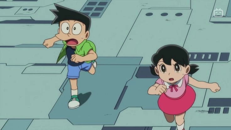 Shizuka và Suneo cùng nhau tạo nên khoảnh khắc