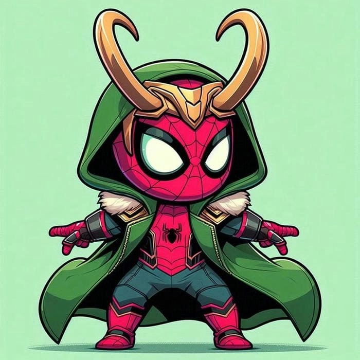 Tải ngay hình nền spider man chibi chất lượng cao