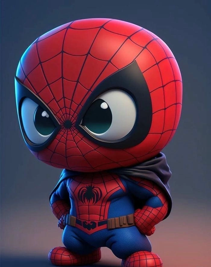 Ảnh chibi spiderman and spider gwen cực tình