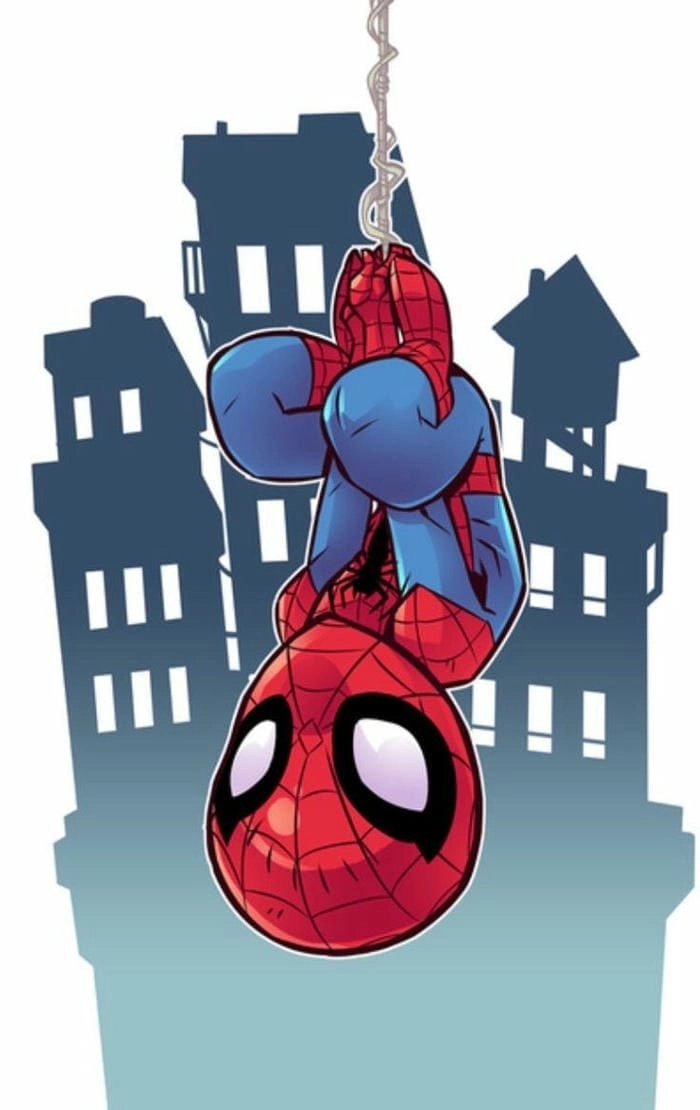 BST spider man chibi art độc đáo