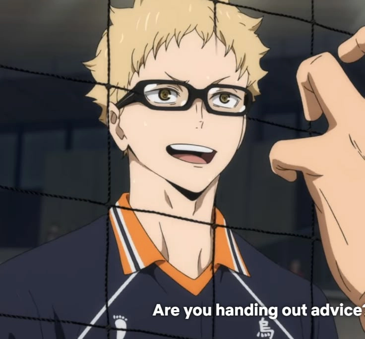 Tsukishima meme biểu cảm lạnh lùng nhưng cực hài