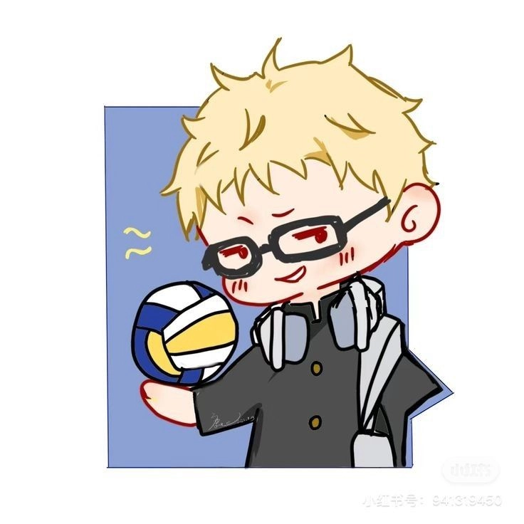 Tsukishima Kei chibi phiên bản đáng yêu bất ngờ