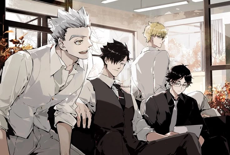 Bokuto x Akaashi x Kuroo x Tsukishima bộ tứ hoàn hảo