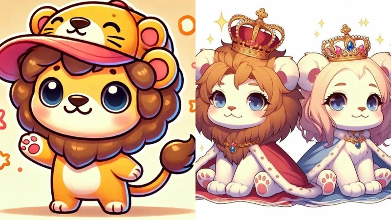  Tải ngay ảnh Sư tử chibi cực dễ thương siêu chất lượng 
