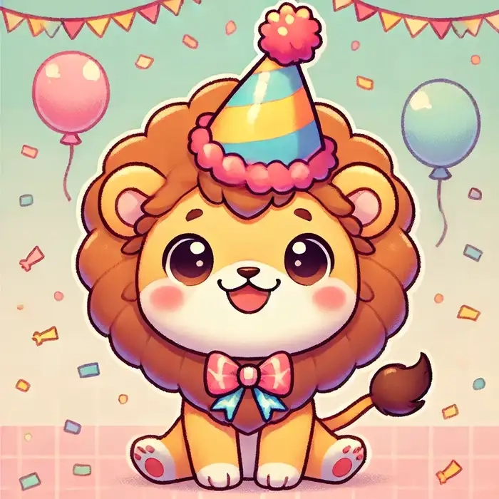 Cách chibi vẽ sư tử cute sinh động