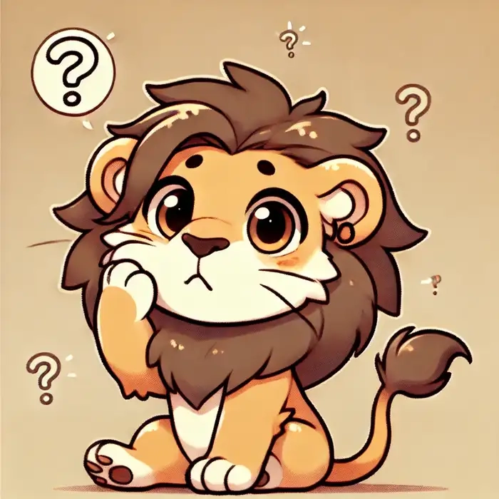 Tải miễn phí ảnh sư tử chibi độc đáo