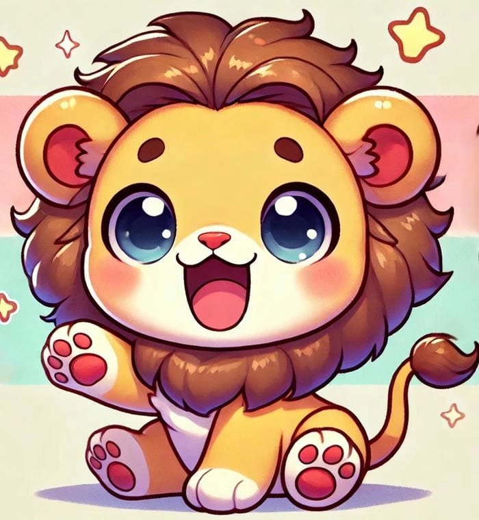 Tự tay thực hiện cách vẽ sư tử chibi